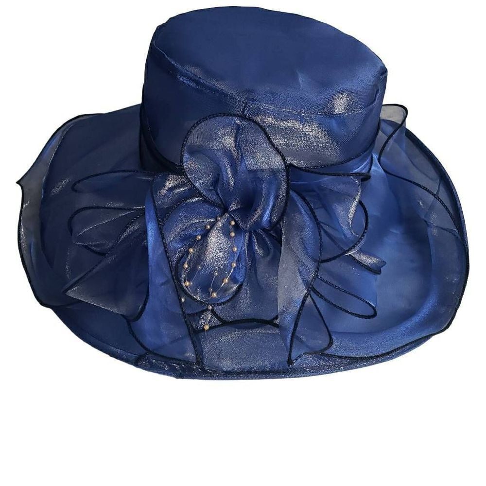 ‎Floral Navy Blue Performance Hat